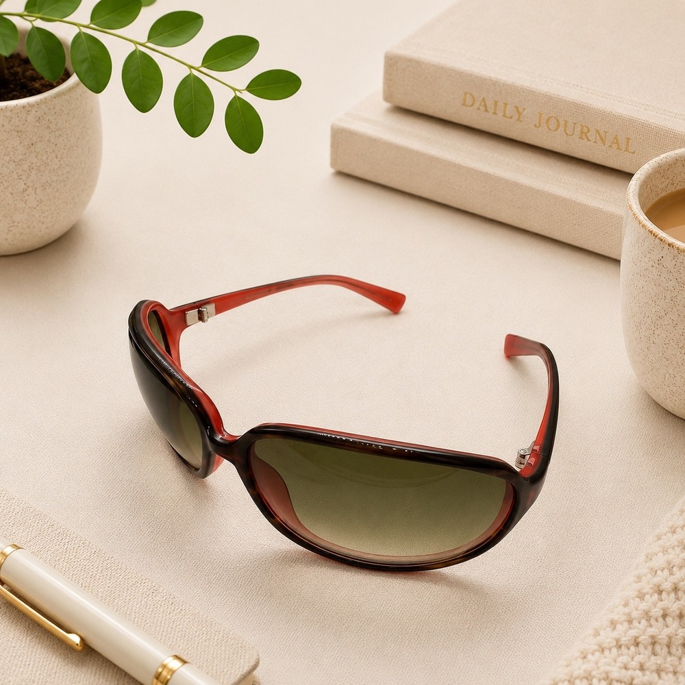 Jean LaFont Sunglasses Designer Frames Brown Gradient Lens Women's